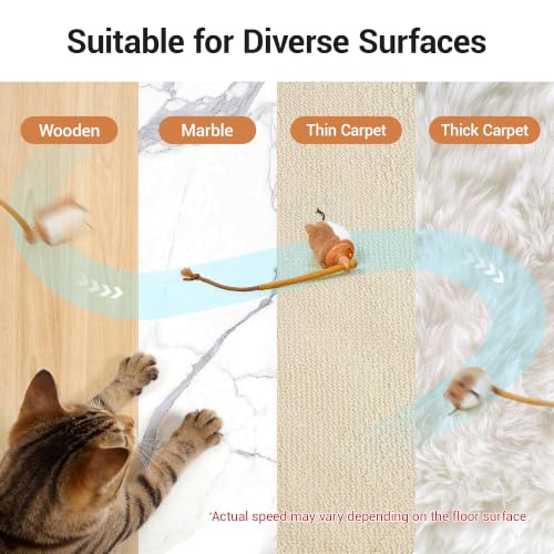 Potaroma Interactive Cat Toy Rechargeable Motion Activated Rolling Mouse — product image 7