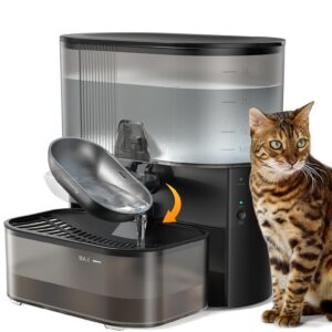 wireless cat water fountain - Wireless Cat Water Fountain with Wastewater Separation